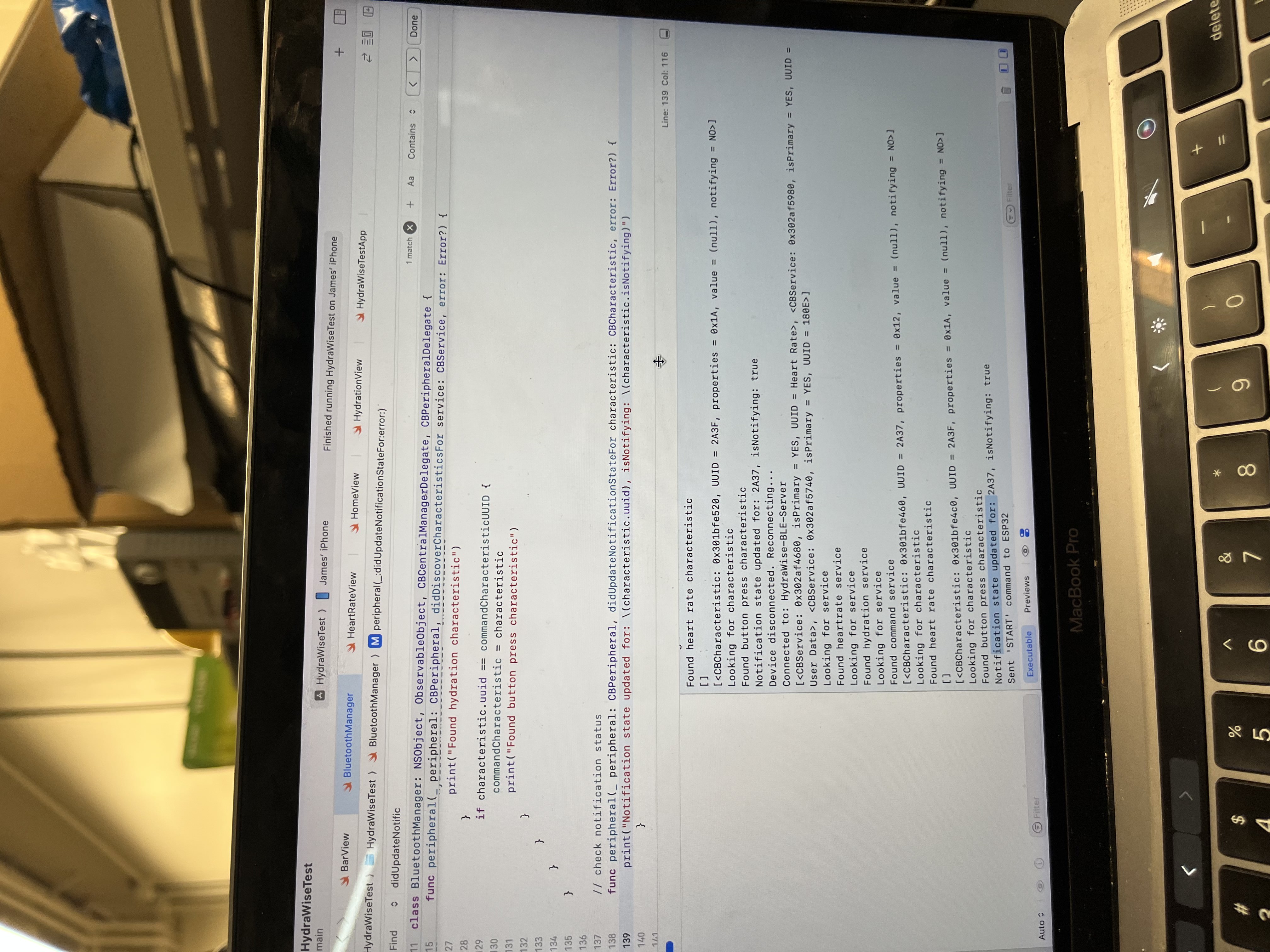 Established Button Notification